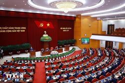 Toàn cảnh khai mạc Hội nghị lần thứ 3 Ban Chấp hành Trung ương Đảng khóa XIV