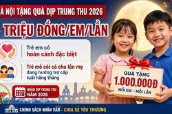 Trẻ nào ở Hà Nội được tặng 1 triệu đồng dịp Trung thu 2026?