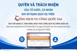 Quyền và trách nhiệm của tổ chức, cá nhân khi sử dụng dịch vụ trên Cổng Dịch vụ công quốc gia