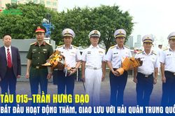 Tàu 015-Trần Hưng Đạo bắt đầu hoạt động thăm, giao lưu với Hải quân Trung Quốc