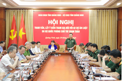 Quảng Ninh: Lấy ý kiến tham gia hai dự án luật do Bộ Quốc phòng chủ trì soạn thảo