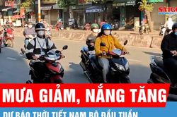 Nam bộ đầu tuần mưa giảm, nắng gia tăng