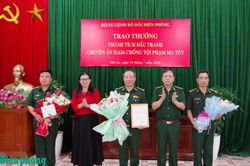 Trao thưởng thành tích đấu tranh Chuyên án SL626 chống tội phạm ma túy