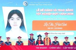 Nữ sinh Hà Tĩnh tốt nghiệp thủ khoa Trường Đại học Công nghệ