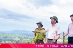 Chủ tịch UBND tỉnh Phan Thiên Định chỉ đạo chữa cháy rừng tại xã Trường Lưu