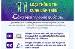 11 loại thông tin cung cấp trên Cổng Dịch vụ công quốc gia