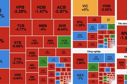 Áp lực bán tháo bủa vây, VN-Index mất gần 44 điểm