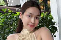 Đỗ Thị Hà lộ rõ vóc dáng tròn trịa sau gần 1 năm lấy chồng