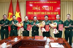 Chỉ huy trưởng Bộ đội Biên phòng An Giang được nâng lương trước niên hạn 24 tháng
