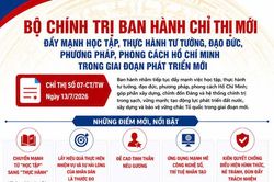 Bộ Ch&iacute;nh trị ban h&agrave;nh Chỉ thị mới, đưa việc học v&agrave; l&agrave;m theo B&aacute;c đi v&agrave;o chiều s&acirc;u