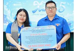 Gần 70 triệu đồng thực hiện công trình thanh niên tại xã đảo Sơn Hải