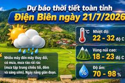 Bản tin Dự báo thời tiết ngày 21/7/2026
