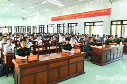 Đồng Tháp: 96 cán bộ Ban Chỉ huy Quân sự cơ quan, tổ chức tham gia tập huấn năm 2026