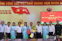 Đồng chí Hồ Văn Tùng phụ trách điều hành hoạt động Đảng ủy xã Mỹ Thọ