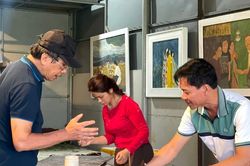 Gia Lai: Khai mạc Trại bồi dưỡng kỹ thuật và sáng tác sơn mài