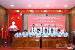 Ban Quản lý Dự án Phát triển tỉnh Khánh Hòa ký cam kết nâng cao trách nhiệm người đứng đầu