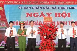 Xã Thịnh Minh tổ chức điểm Ngày hội Toàn dân bảo vệ an ninh Tổ quốc
