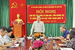 Ủy ban Quốc phòng, An ninh và Đối ngoại của Quốc hội khảo sát tại xã Dân Hóa
