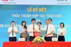 BIDV Sơn La và VDB Sơn La ký kết thỏa thuận hợp tác toàn diện