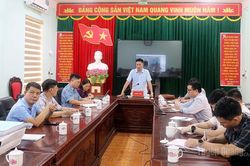 Sở Xây dựng kiểm tra, chỉ đạo khắc phục tình hình ngập úng tại xã Tân Trịnh