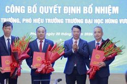 Trường Đại học Hùng Vương công bố Quyết định bổ nhiệm Hiệu trưởng, Phó Hiệu trưởng