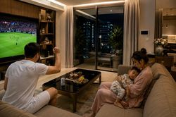 Đêm chung kết thế giới rực rỡ và mùa 'độc canh' lặng lẽ của những người vợ