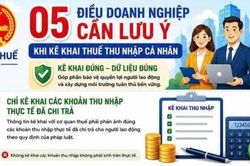5 lưu ý khi doanh nghiệp kê khai thuế thu nhập cá nhân