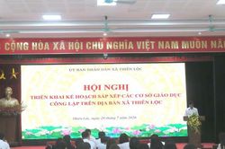 Thi&ecirc;n Lộc triển khai kế hoạch sắp xếp c&aacute;c cơ sở gi&aacute;o dục c&ocirc;ng lập
