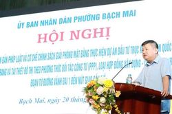 Phường Bạch Mai công khai chính sách giải phóng mặt bằng thực hiện Dự án trục cảnh quan Quốc lộ 1A