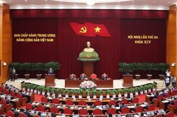 Thông cáo báo chí ngày làm việc thứ hai Hội nghị Trung ương 3