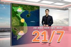 [Video] Dự báo thời tiết ngày 21/7/2026: Nắng nóng gay gắt bao trùm nhiều nơi tại Trung Bộ, Bắc Bộ giảm mưa