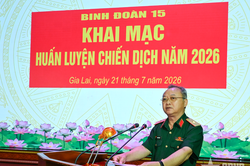 Binh đoàn 15 khai mạc huấn luyện chiến dịch năm 2026