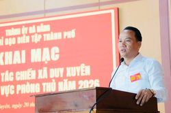 Khai mạc diễn tập tác chiến xã Duy Xuyên trong khu vực phòng thủ