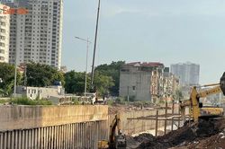 [GALLERY] Kênh La Khê tăng tốc hoàn thiện, đồng bộ hóa với trạm bơm Yên Nghĩa
