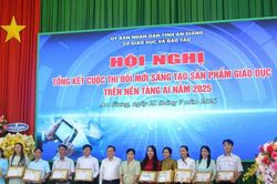 An Giang trao giải Cuộc thi Đổi mới sáng tạo sản phẩm giáo dục trên nền tảng AI