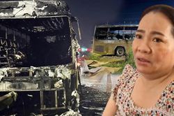Nạn nhân vụ cháy xe khách khiến 7 người chết: Chỉ kịp ôm con lao ra khỏi xe