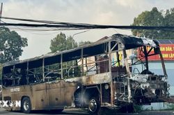 Đồng Nai: Cháy xe khách khiến 7 người tử vong​