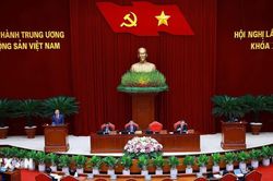 Th&ocirc;ng c&aacute;o b&aacute;o ch&iacute; về ng&agrave;y l&agrave;m việc thứ hai Hội nghị Trung ương 3 kh&oacute;a XIV