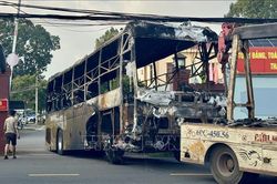 Vụ cháy xe khách khiến 7 người tử vong: Nguyên nhân ban đầu là do tài xế buồn ngủ