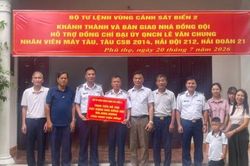 Khánh thành, bàn giao 'Nhà đồng đội' tặng quân nhân Cảnh sát biển