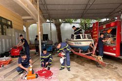 Phòng Cảnh sát PCCC&CNCH sẵn sàng phương án phòng, chống thiên tai, tìm kiếm cứu nạn mùa mưa bão