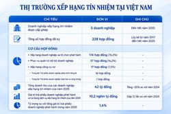 Trái phiếu doanh nghiệp được xếp hạng tín nhiệm chiếm 1,6% tổng giá trị phát hành