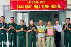 Lữ đoàn 950 trao nhà tình nghĩa cho thương binh ở Phú Quốc