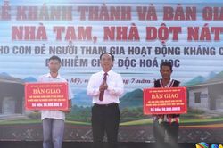 Xã Tam Mỹ bàn giao nhà ở cho con đẻ người hoạt động kháng chiến bị nhiễm chất độc hóa học