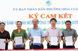 Phường Hòa Cường ra quân Tháng cao điểm bảo đảm vệ sinh môi trường