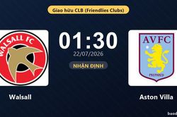 Nhận định Walsall vs Aston Villa: đội hình dự kiến
