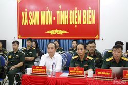Xã Sam Mứn diễn tập Phòng thủ dân sự ứng phó bão, lụt và tìm kiếm cứu nạn