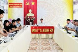 Hội nghị Ban chỉ đạo chuyển đổi số xã Khánh Sơn 6 tháng đầu năm 2026