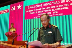 Phát động phong trào Lực lượng vũ trang tỉnh thi đua hoàn thành thắng lợi nhiệm vụ quân sự, quốc phòng giai đoạn 2026 – 2030