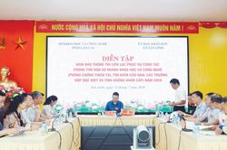 Lào Cai diễn tập bảo đảm thông tin liên lạc trong tình huống thiên tai, sạt lở khẩn cấp